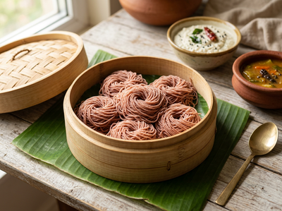 Mapillai Samba Red Rice Instant Idiyappam