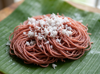 Mapillai Samba idiyappam strands close-up