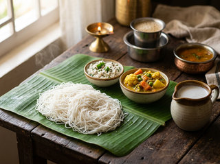 Kichli Samba idiyappam in a steamer