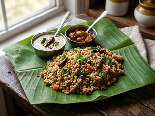 Illuppaipoo Samba upma in a bowl