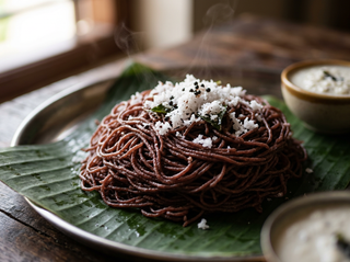 Karunguruvai idiyappam close-up