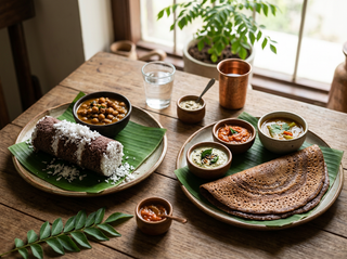 Ragi mudde served with sambar